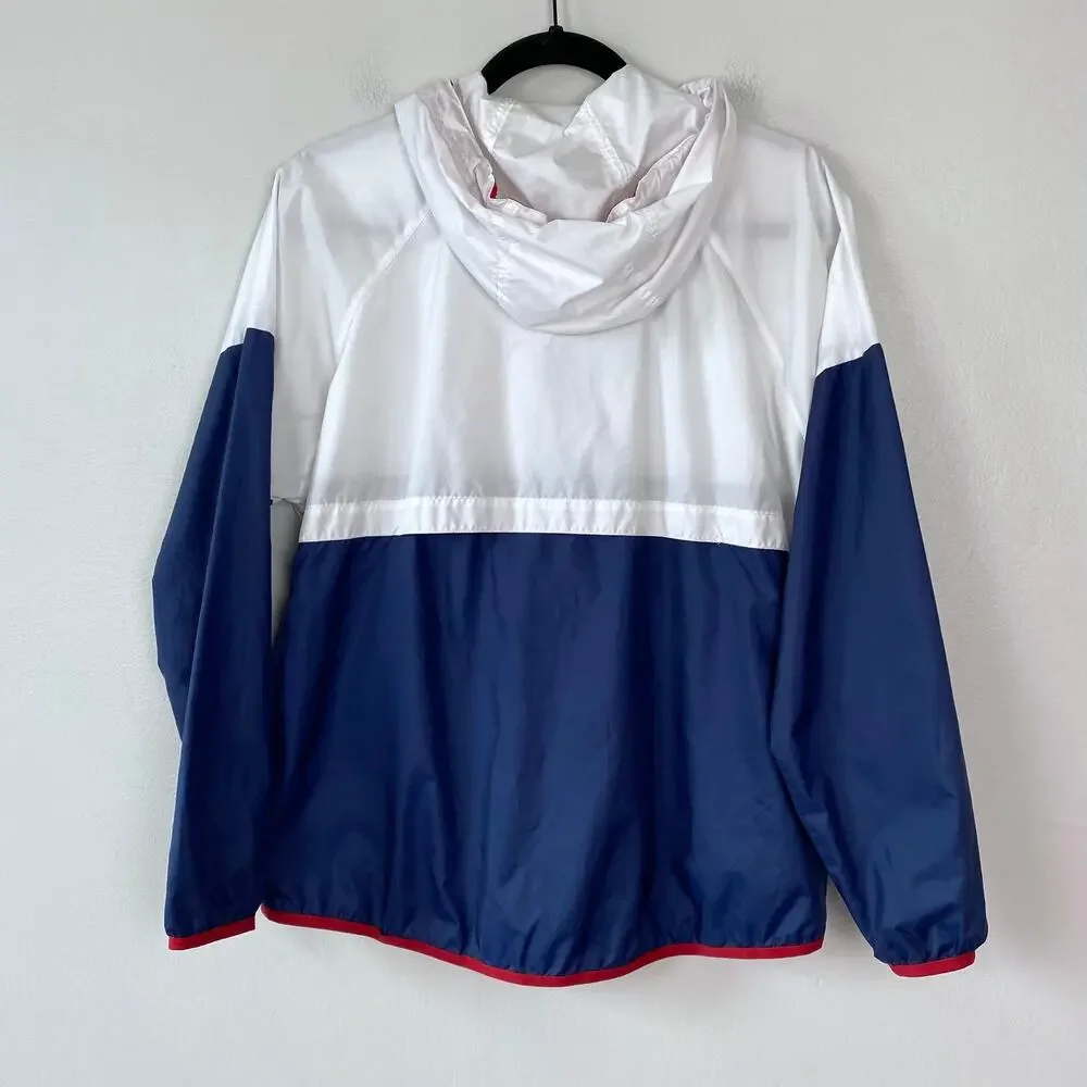 Eddie Bauer Momentum‎ Colorblock Hooded Jacket Lightweight Anorak Size Medium - Picture 6 of 7